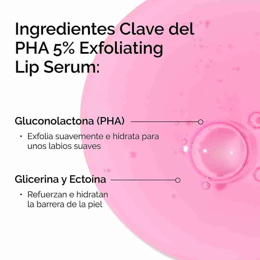 PHA 5% EXFOLIATING LIP SERUM (SUERO EXFOLIANTE DE LABIOS QUE HIDRATA Y REPARA)